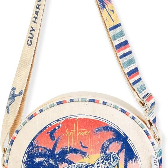 Durable Canvas Hawksbill Turtle Crossbody Bag - Fashionable and Functional - Picture 1 of 2